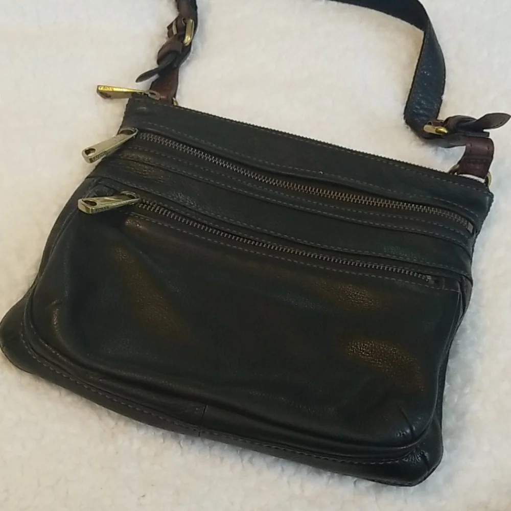 Fossil Explorer Crossbody Leather Y2K Bag PACKED